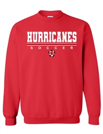 PISA Hurricanes Red Crew Neck Sweatshirt - Orders due Friday, January 26, 2024